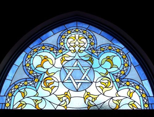 stained glass synagogue