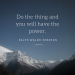 Do The Thing - Ralph Waldo Emerson